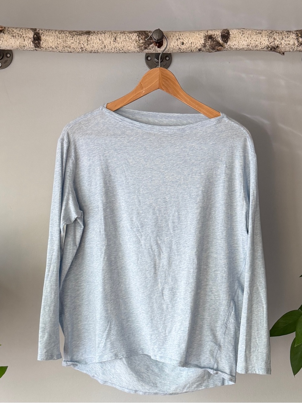 Lululemon Back In Action Long Sleeve Organic Cotton Blend Long Sleeve Shirt XS